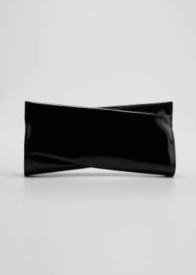 Loubi Twist Patent Zip Clutch Bag