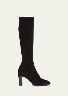 Rhumba II Stretch Suede Knee Boots