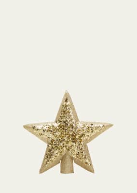 Gold Glitter Christmas Tree Topper