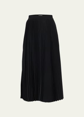 Pleated Midi Skirt