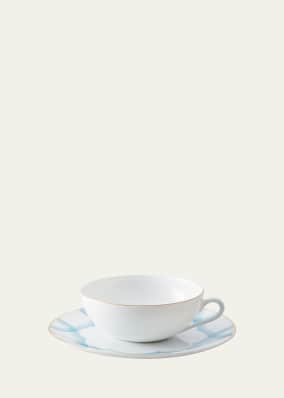 Aura Azure Tea Cup & Saucer Set