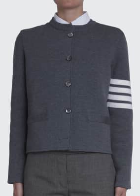 4-Bar Mrs Thom Merino Wool Cardigan Jacket