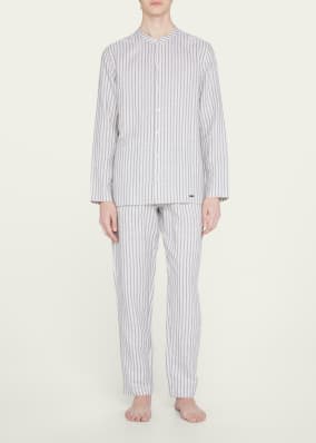 Men's Anteo Stripe Linen-Cotton Pants