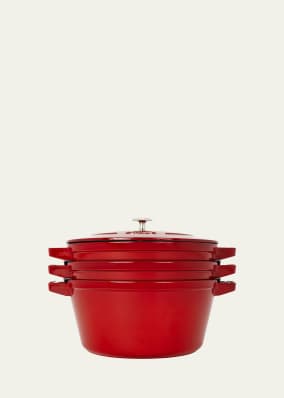 Cast Iron 4-Piece Stackable Set 