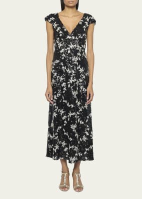 Vine Sequin-Embellished Dress