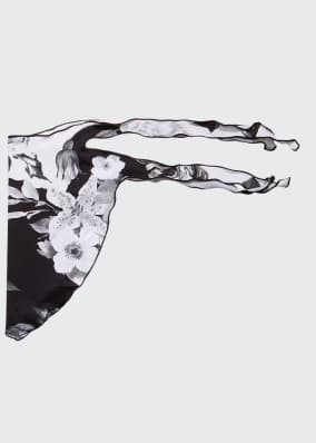 Flowers Reusable Cloth Bandana Mask Face Covering