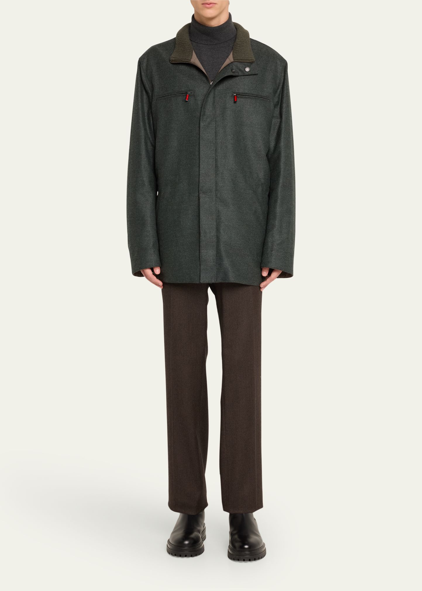 Men´s Twill Wool Cashmere Field Jacket MensClothingCare