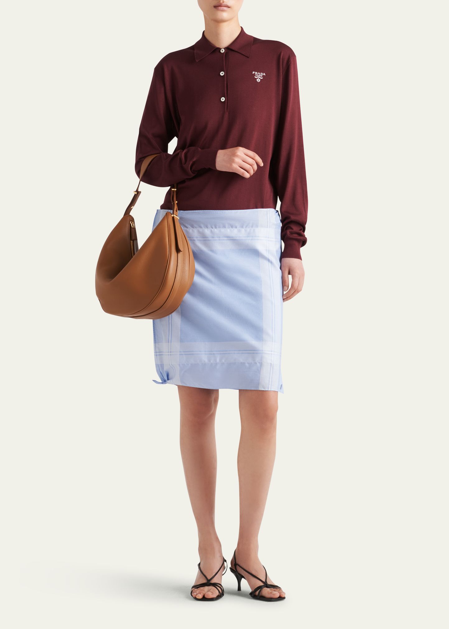 Long Sleeve Silk Polo Shirt Clothing