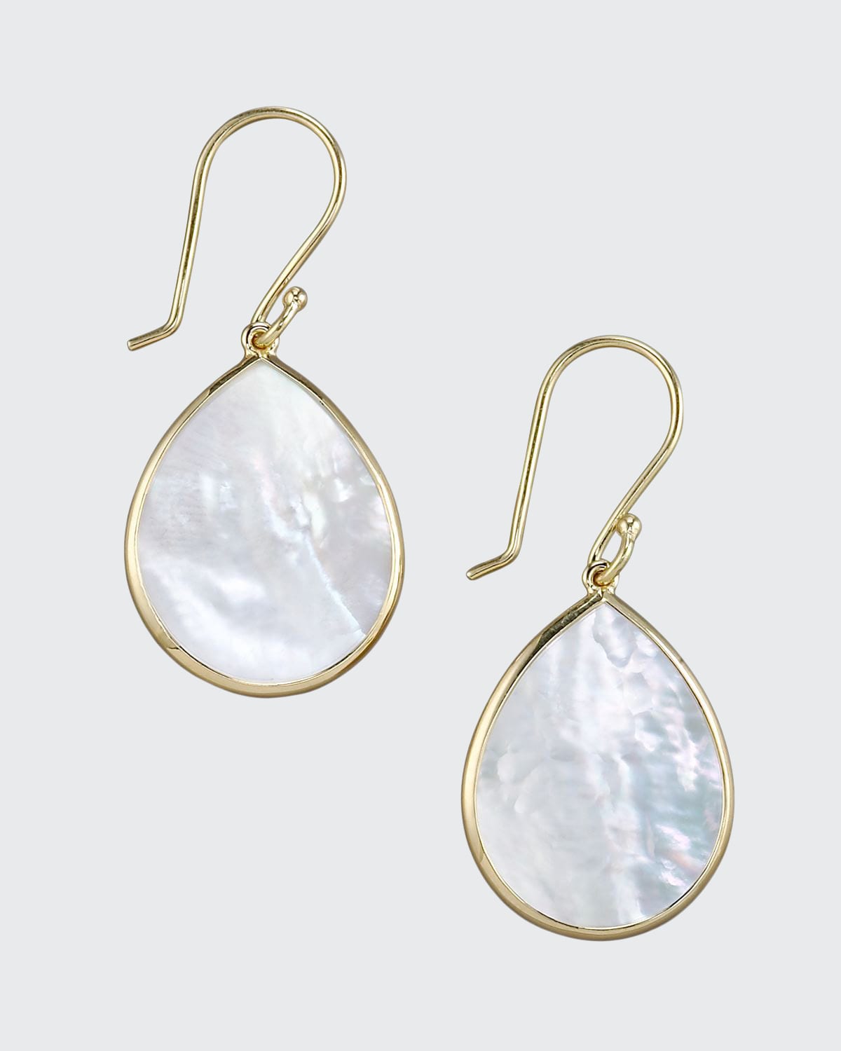 Ippolita Small Stone Teardrop Earrings In 18k Gold In Mother Of Pearl