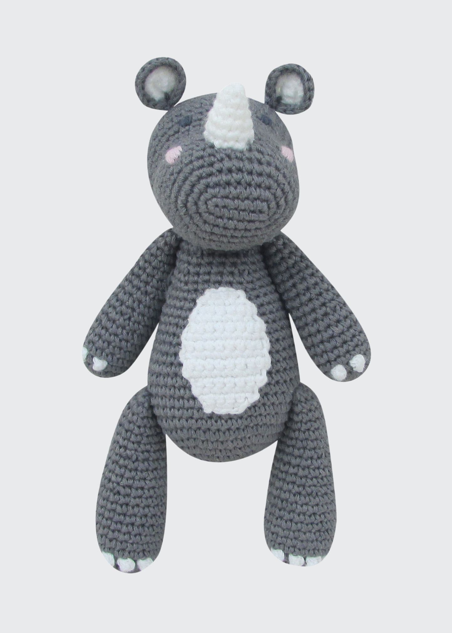 Rob Rhino Crochet Rattle