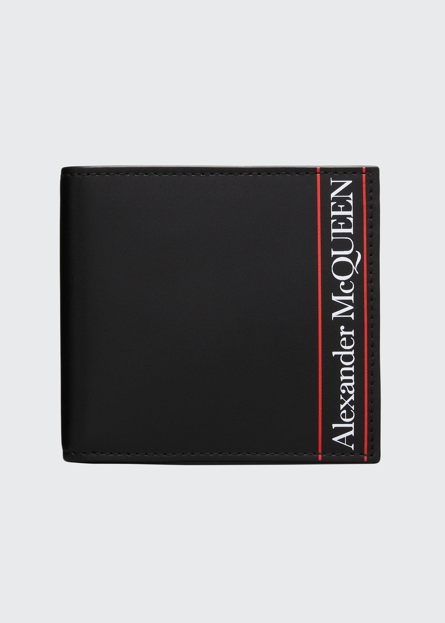Alexander McQueen Men's Logo Leather Wallet