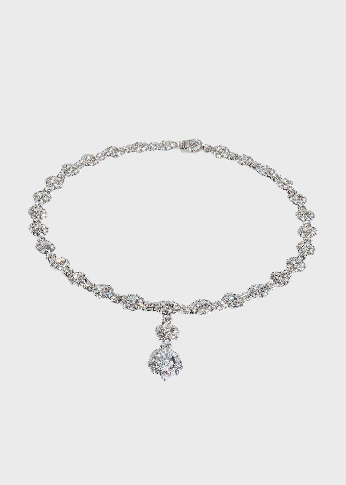 Bayco Diamond Cluster Y-Drop Necklace