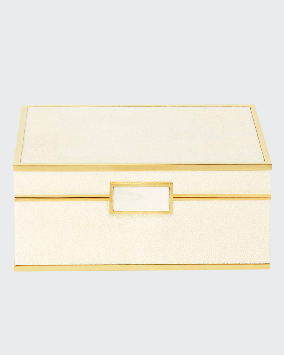 Aerin Embossed Shagreen Jewelry Box