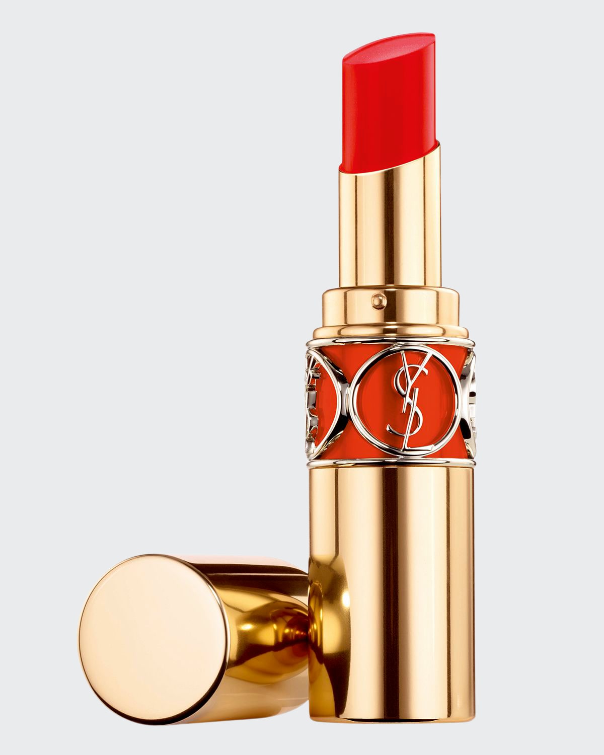 Saint Laurent Rouge Volupte Shine Lipstick, Oil In Stick In 46 Orange Perfect