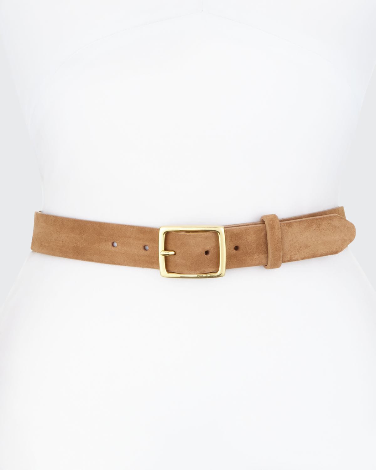 Rag & Bone Leather Boyfriend Belt, Black