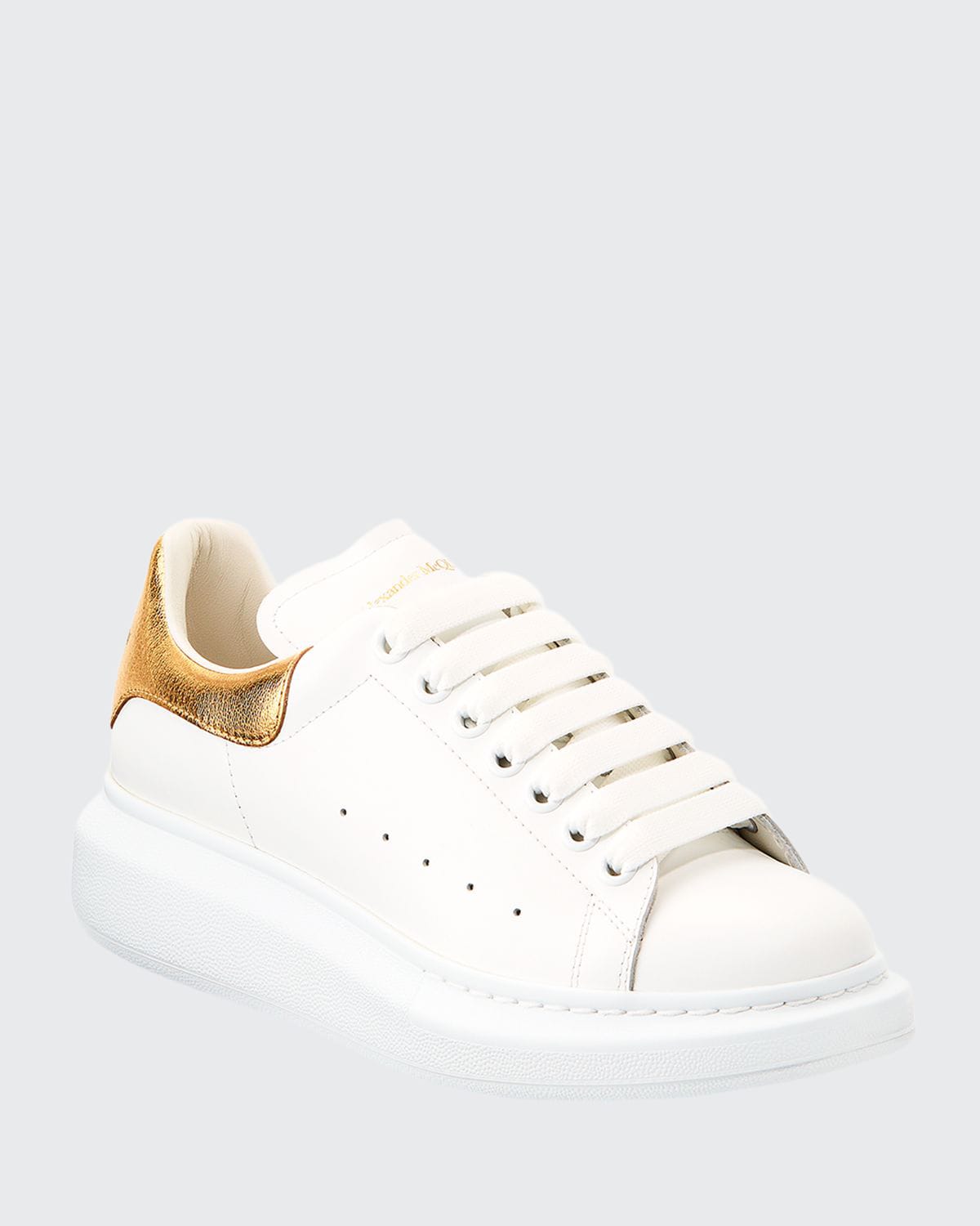 Alexander McQUEEN Sneakers in white/ rose gold