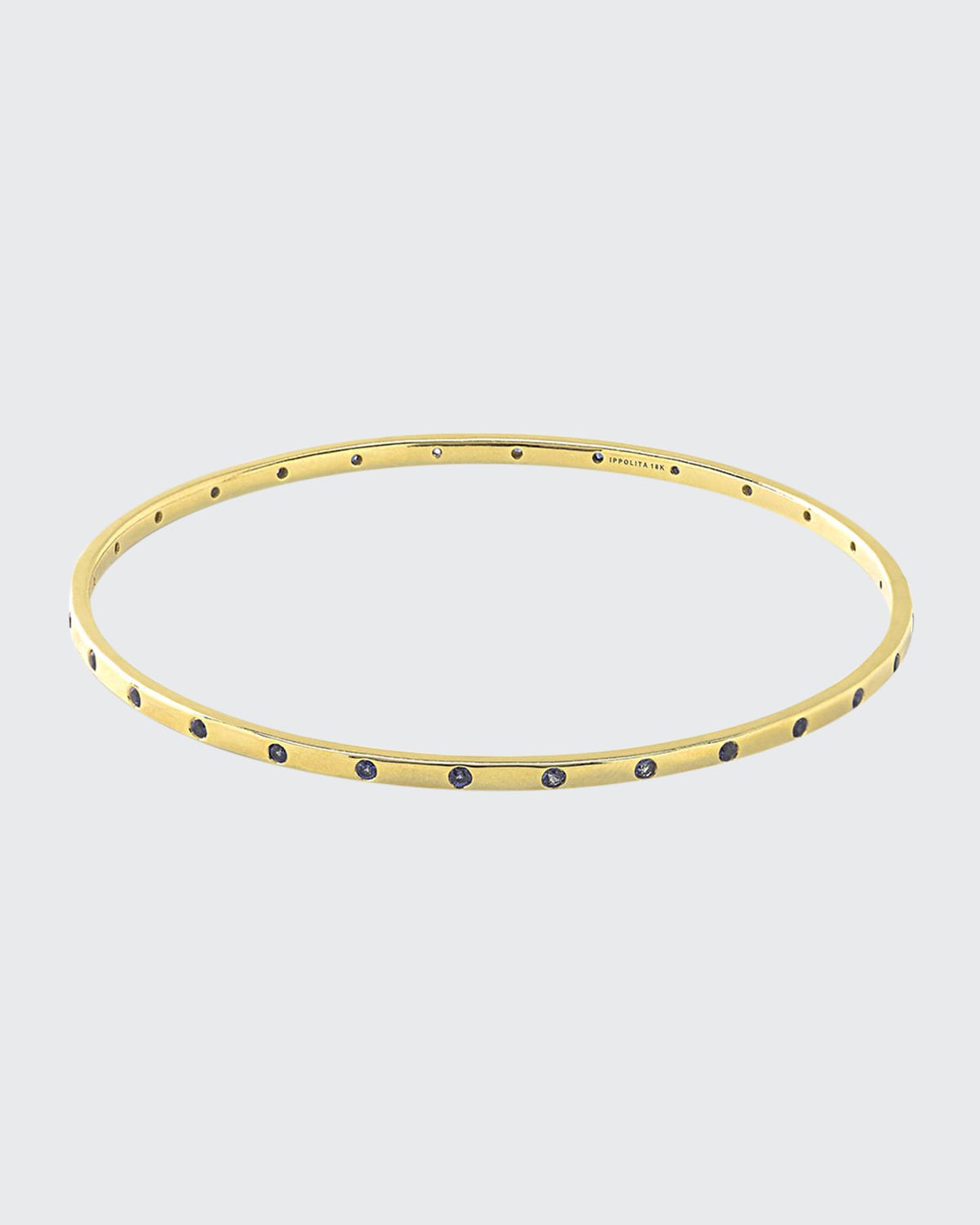 Ippolita 18k Gold Glamazon Stardust Thin 28-Sapphire Bangle