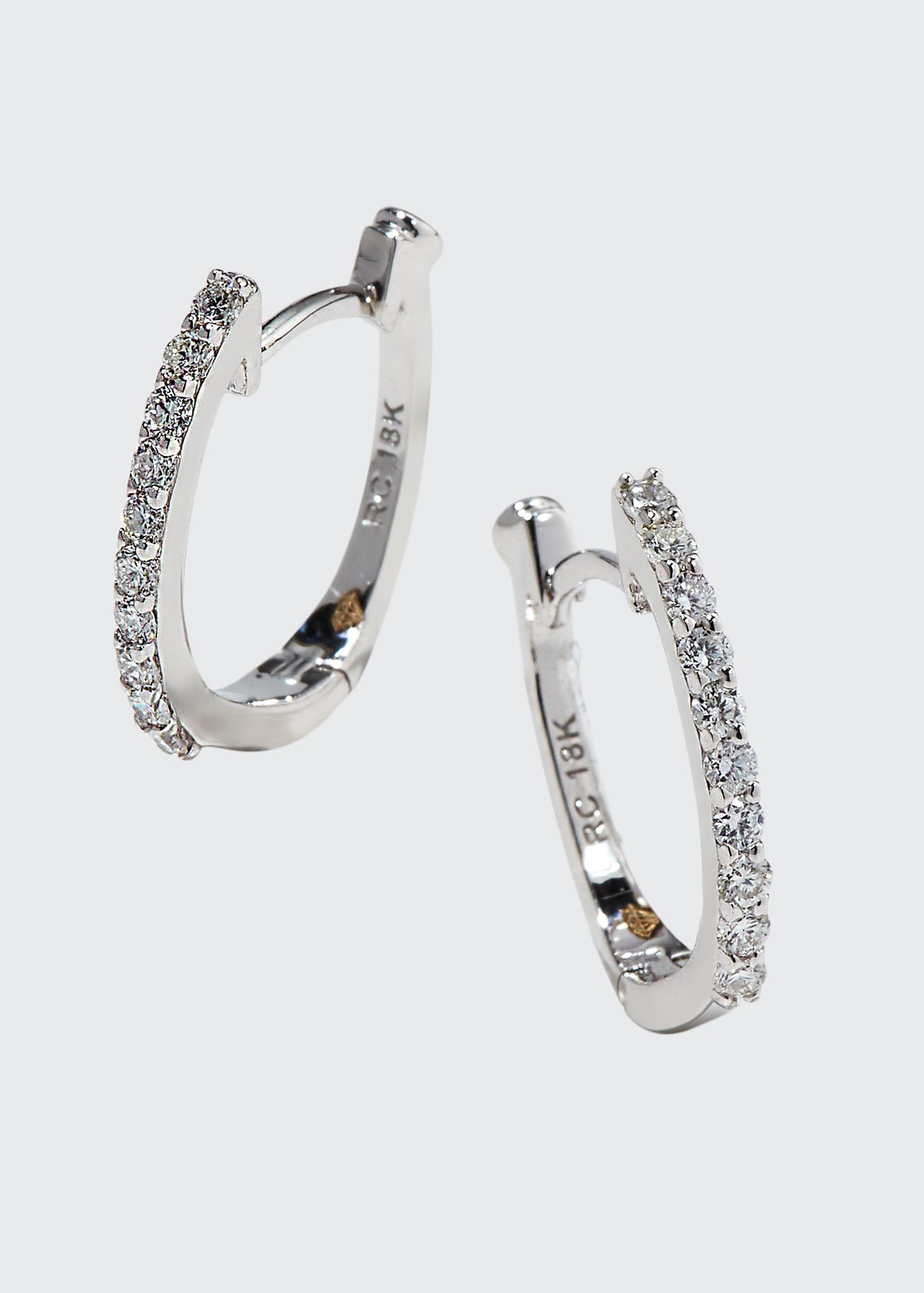 Roberto Coin Pave Diamond Horseshoe Earrings
