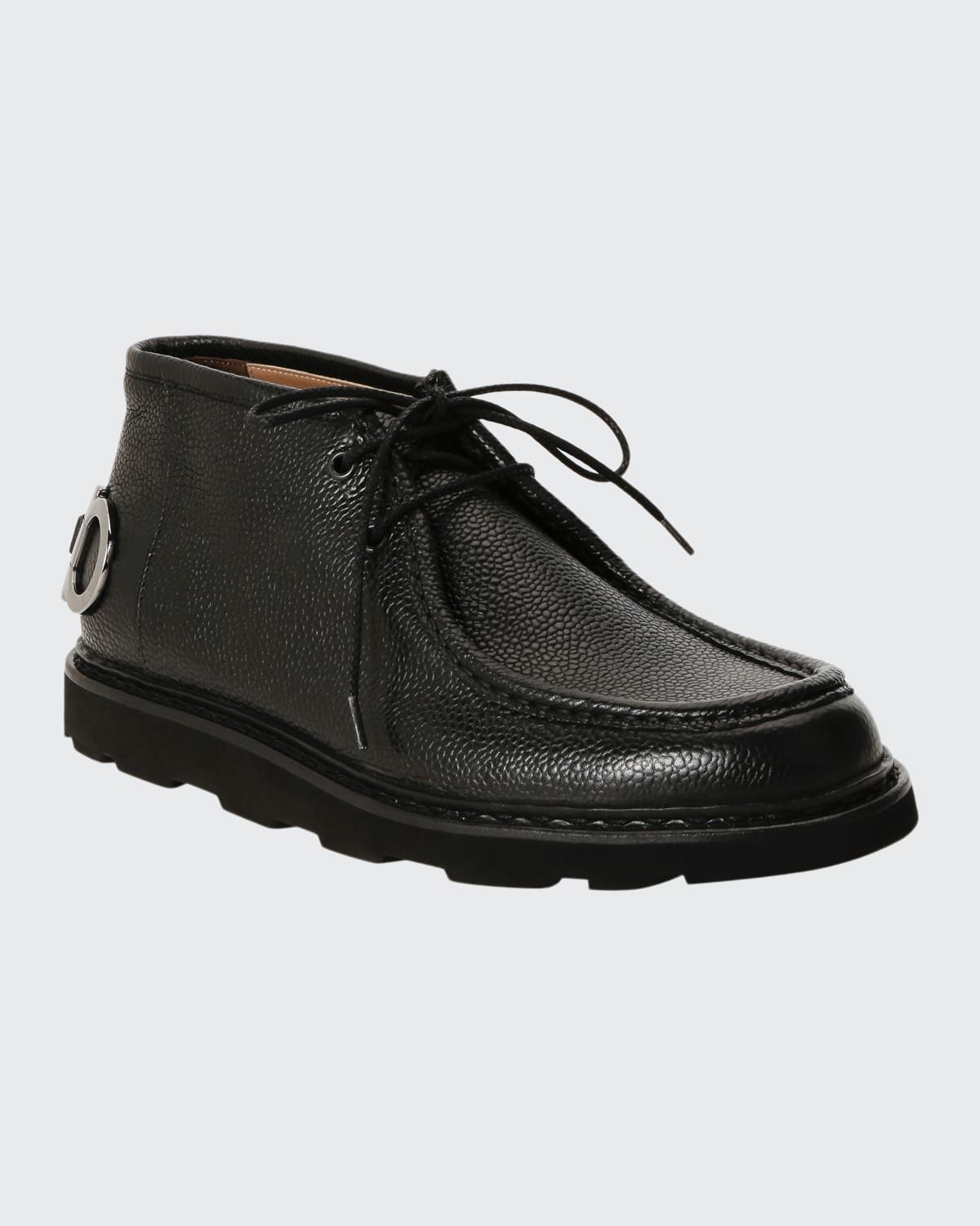 Salvatore Ferragamo Men s Terry Gancini Leather Chukka Boots