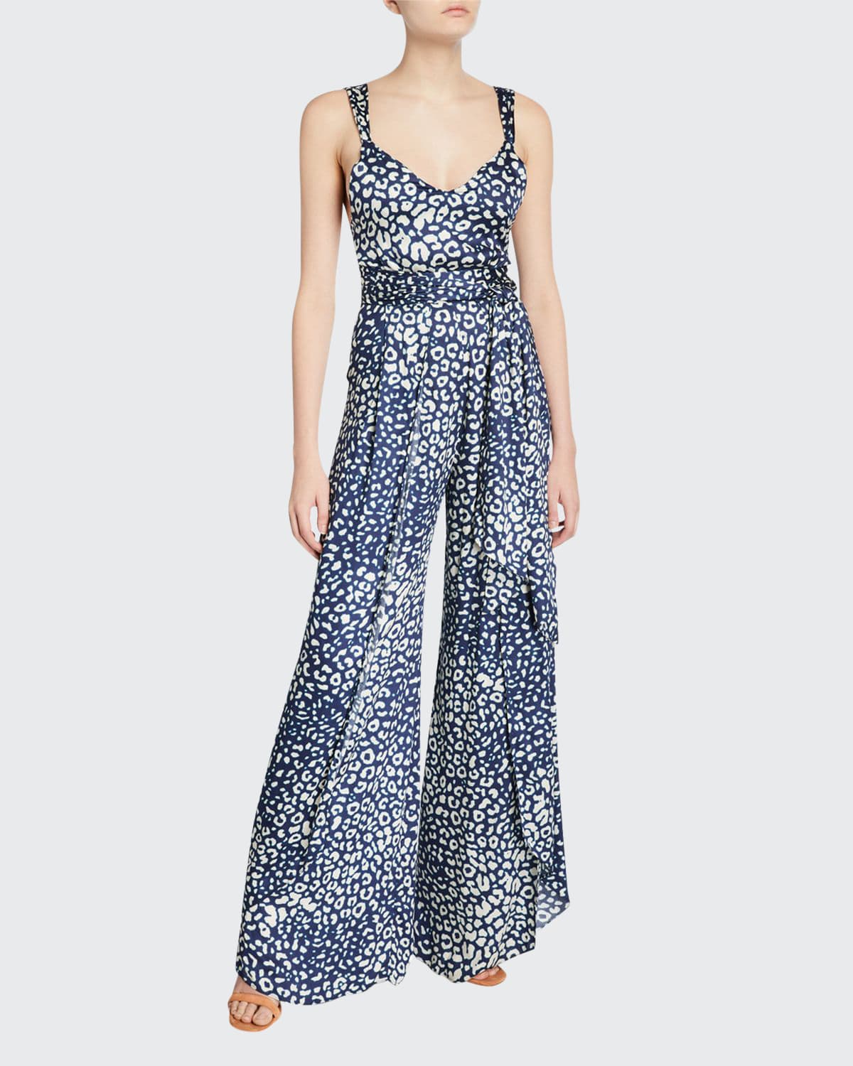 Alexis leopard jumpsuit on sale