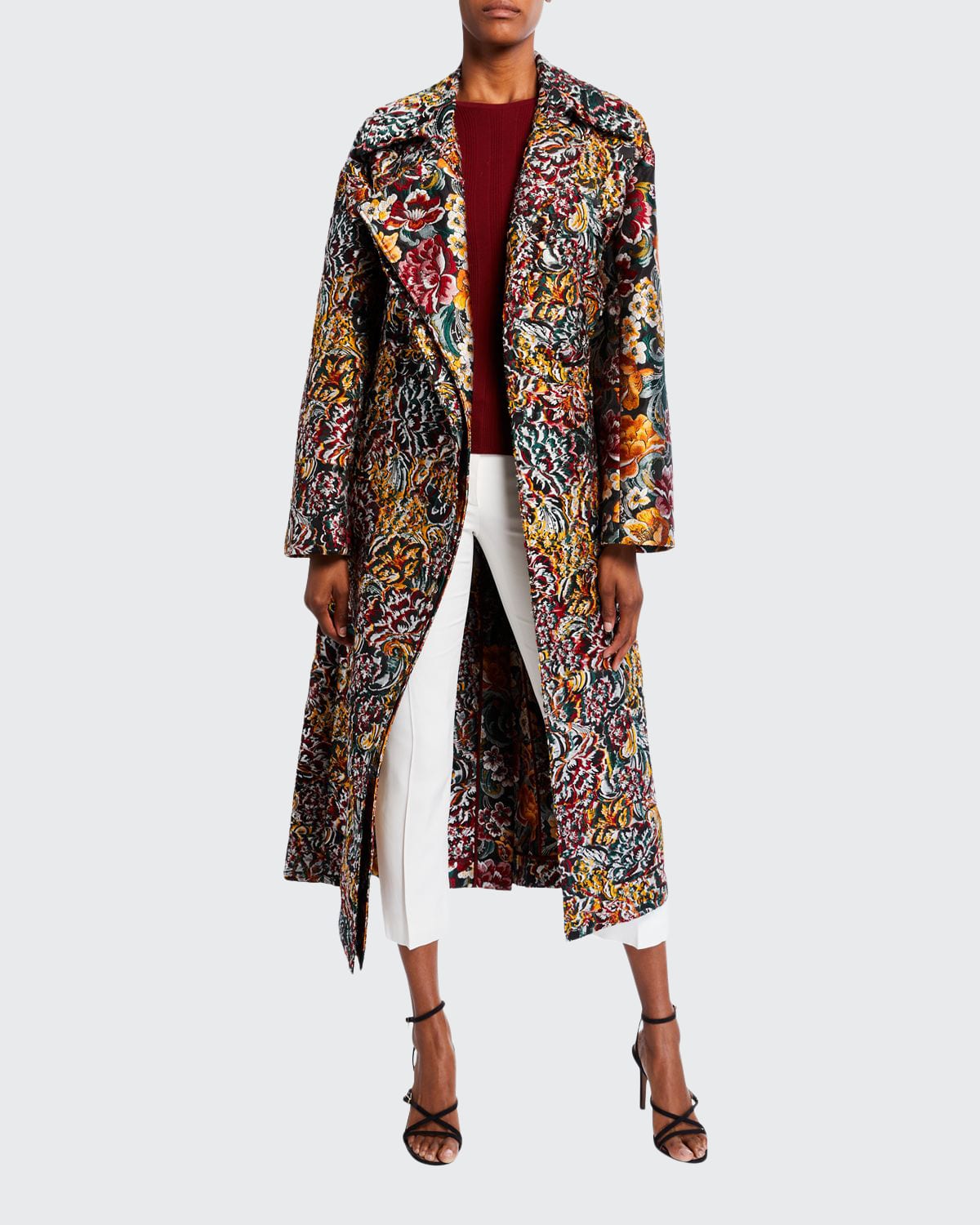 Long brocade coat shop