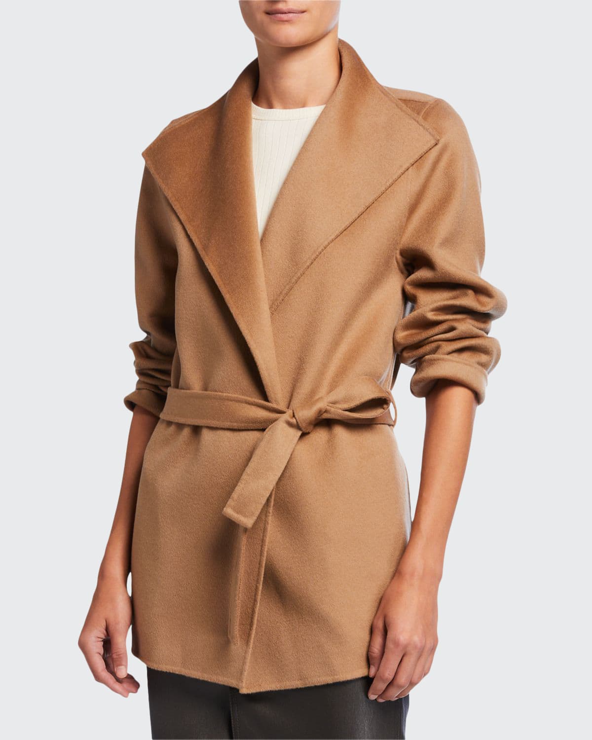 Joseph Lima Double Face Wool Cashmere Short Coat