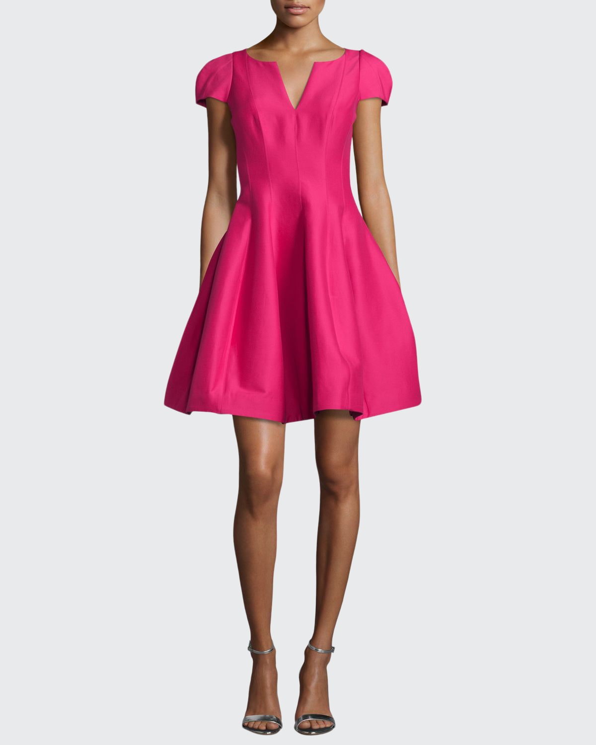 Halston heritage pink on sale dress