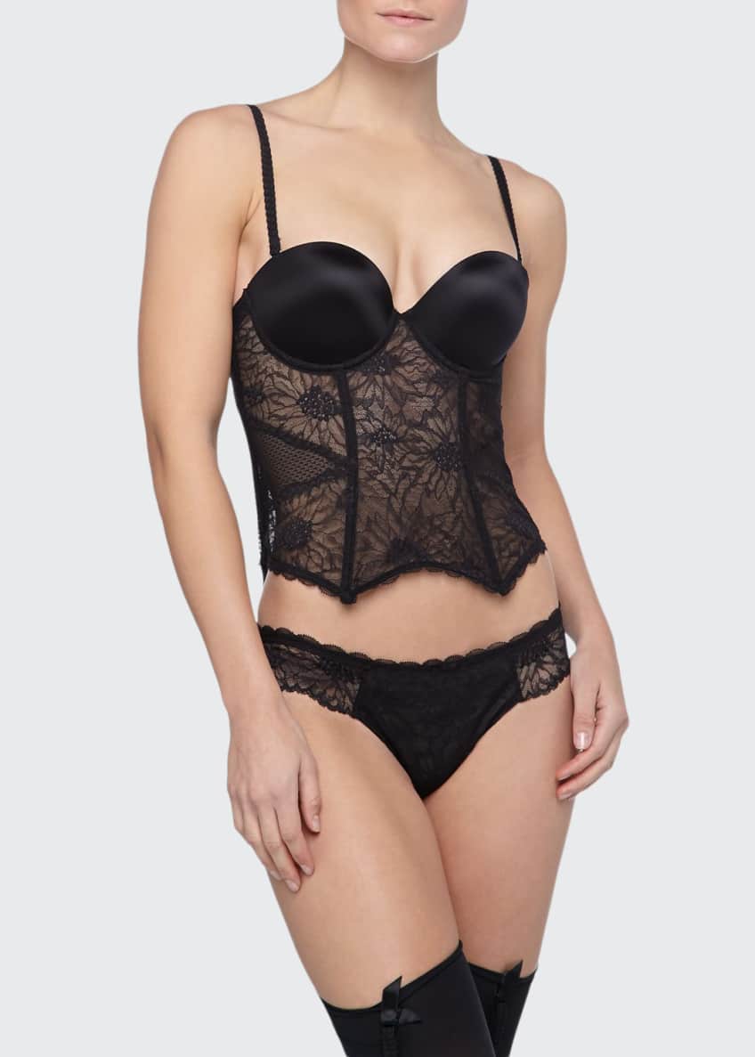 Chantelle Opera Lace Adjustable Corset with Removable Garter - Bergdorf  Goodman