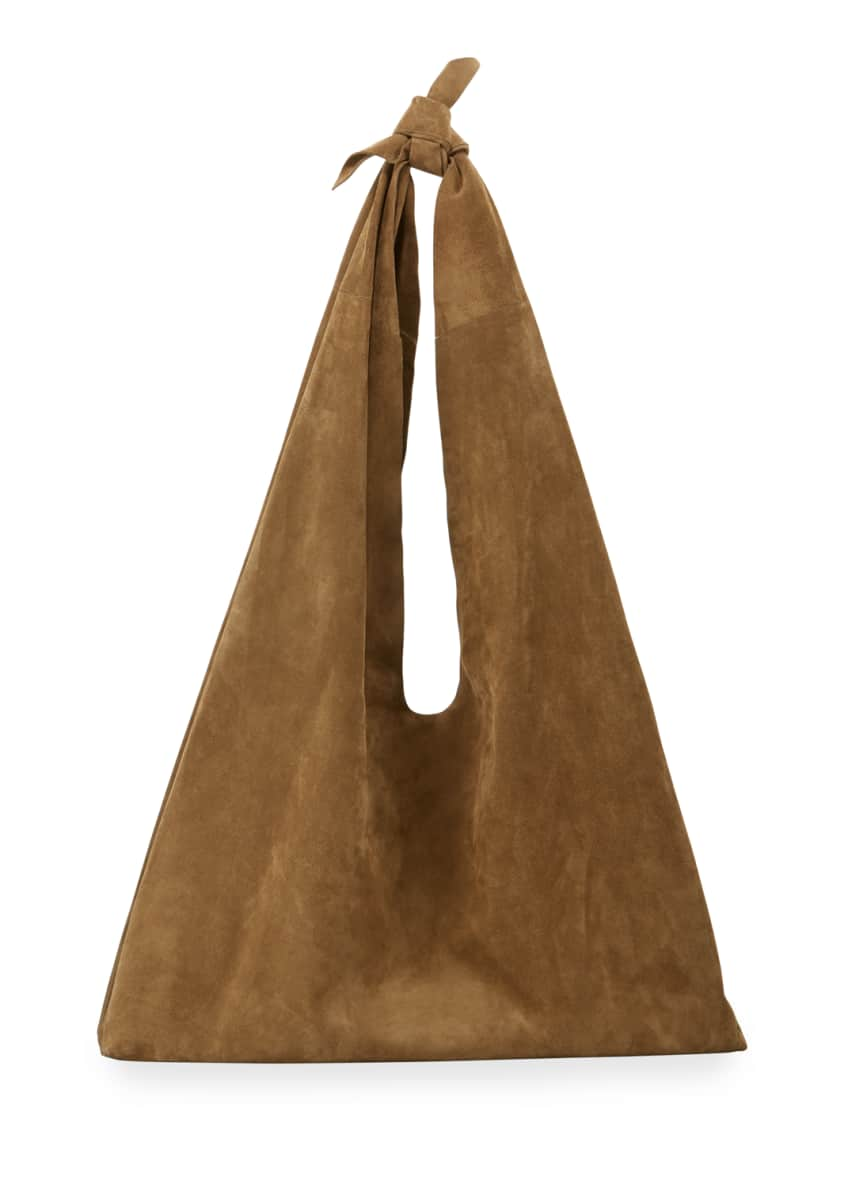 THE ROW Bindle Knot Suede Hobo Bag - Bergdorf Goodman