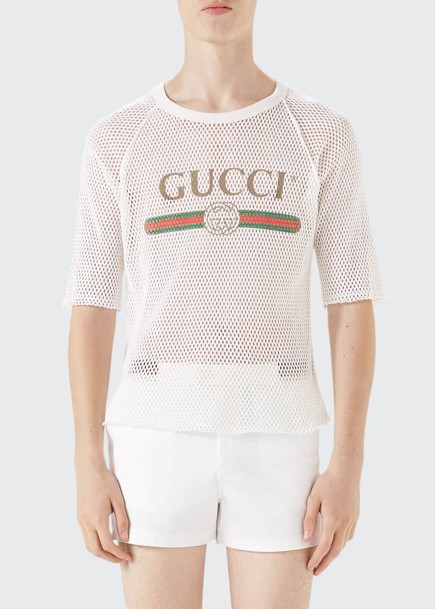 Gucci mesh t shirt clearance