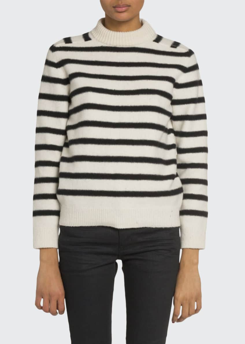 Saint laurent striped sweater sale