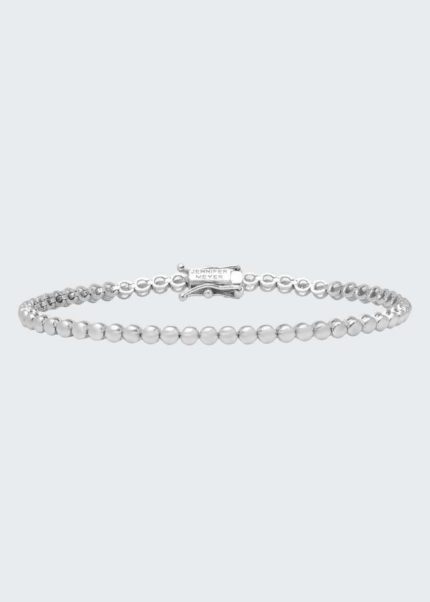 Jennifer Meyer 18k White Gold Mini Bezel Tennis Bracelet - Bergdorf Goodman