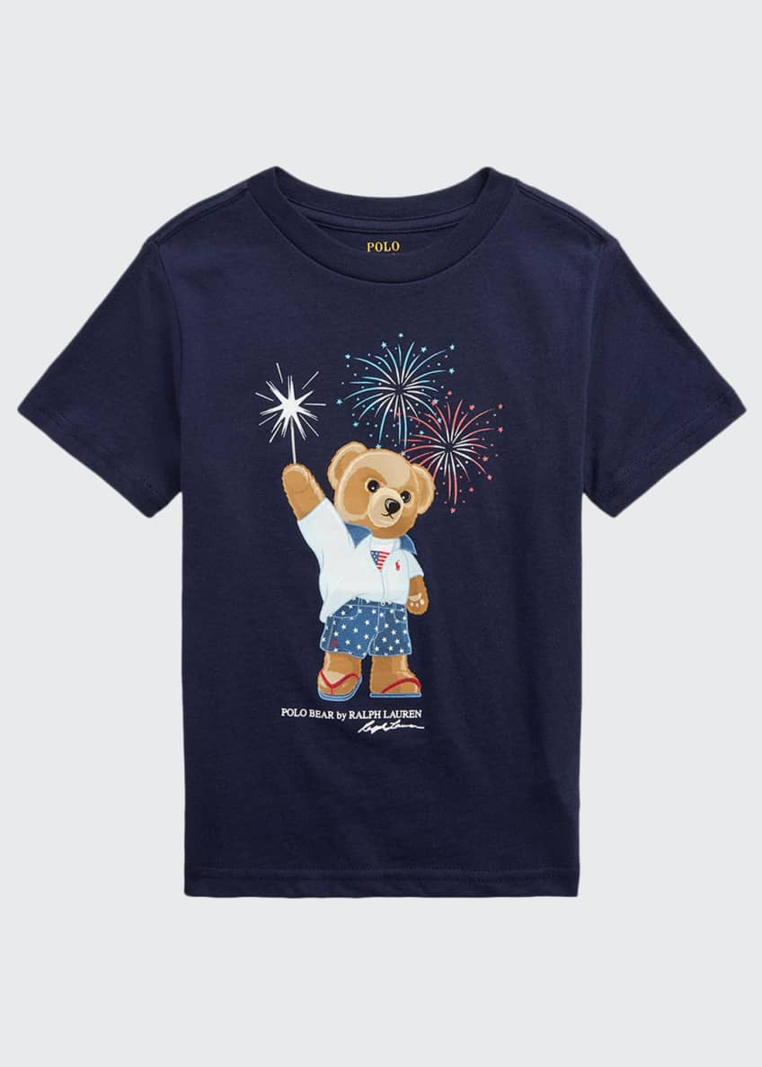 Ralph Lauren Childrenswear Boy's Summer Polo Bear Graphic