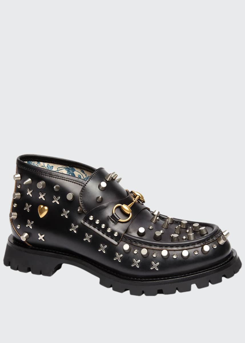gucci mens studded shoes