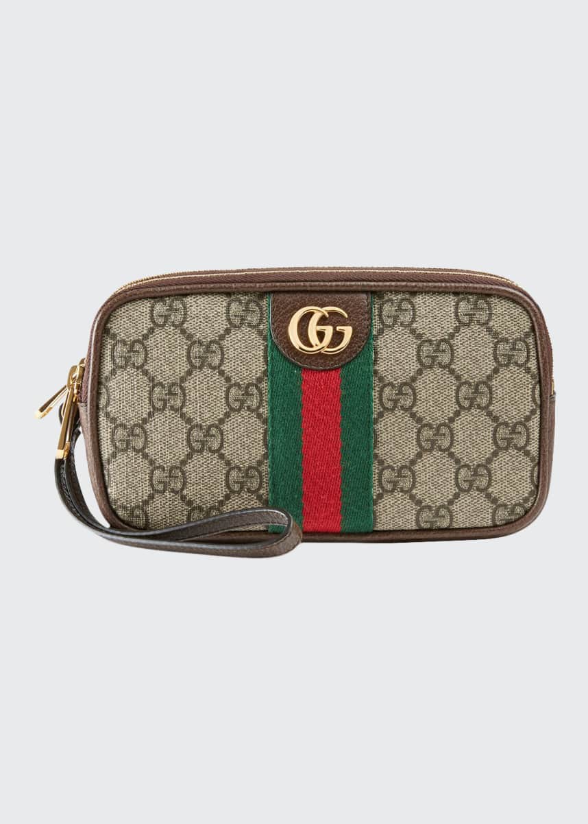 ophidia fabric zip top wristlet