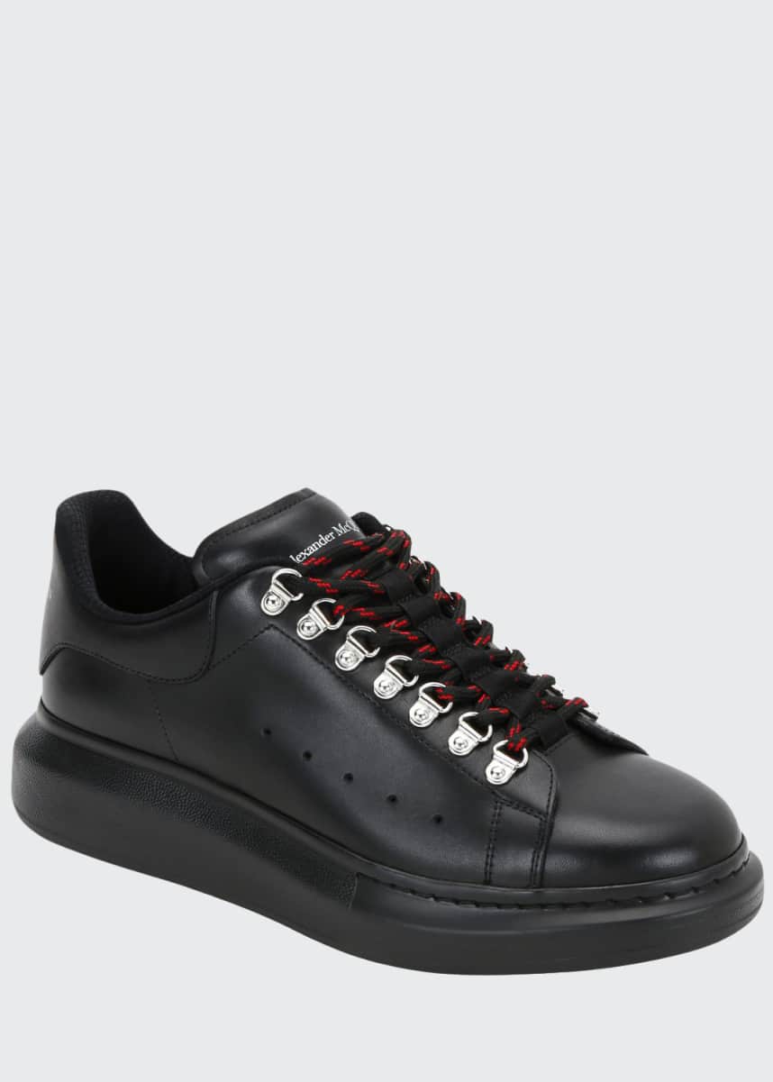 alexander mcqueen mens trainers black
