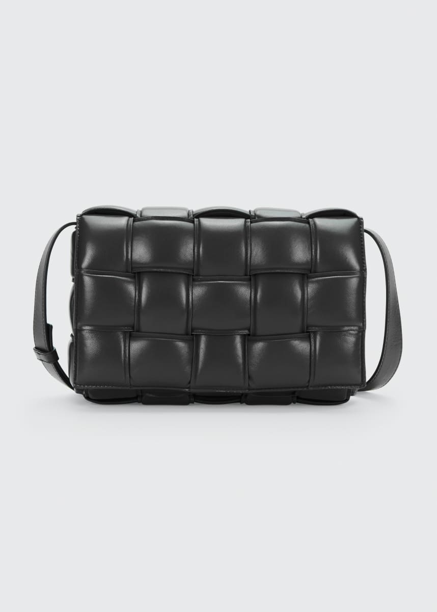 designer black leather crossbody bag