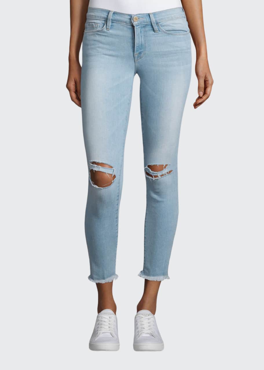 Frame le skinny hot sale de jeanne crop white