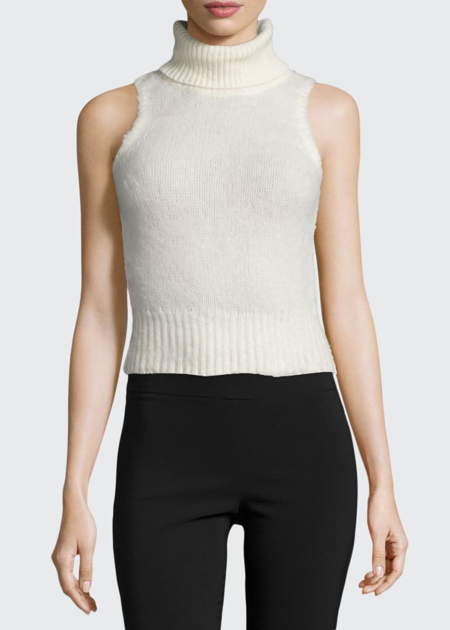 Rachel Zoe Sleeveless High Crew Neck Top - ShopStyle