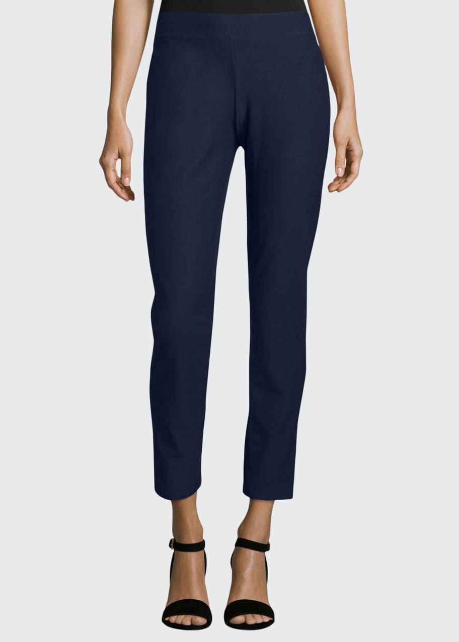 Eileen Fisher Cropped Stretch Crepe Pants