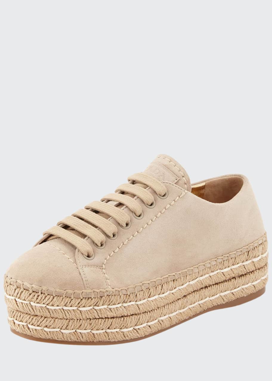 Prada espadrille sneaker top