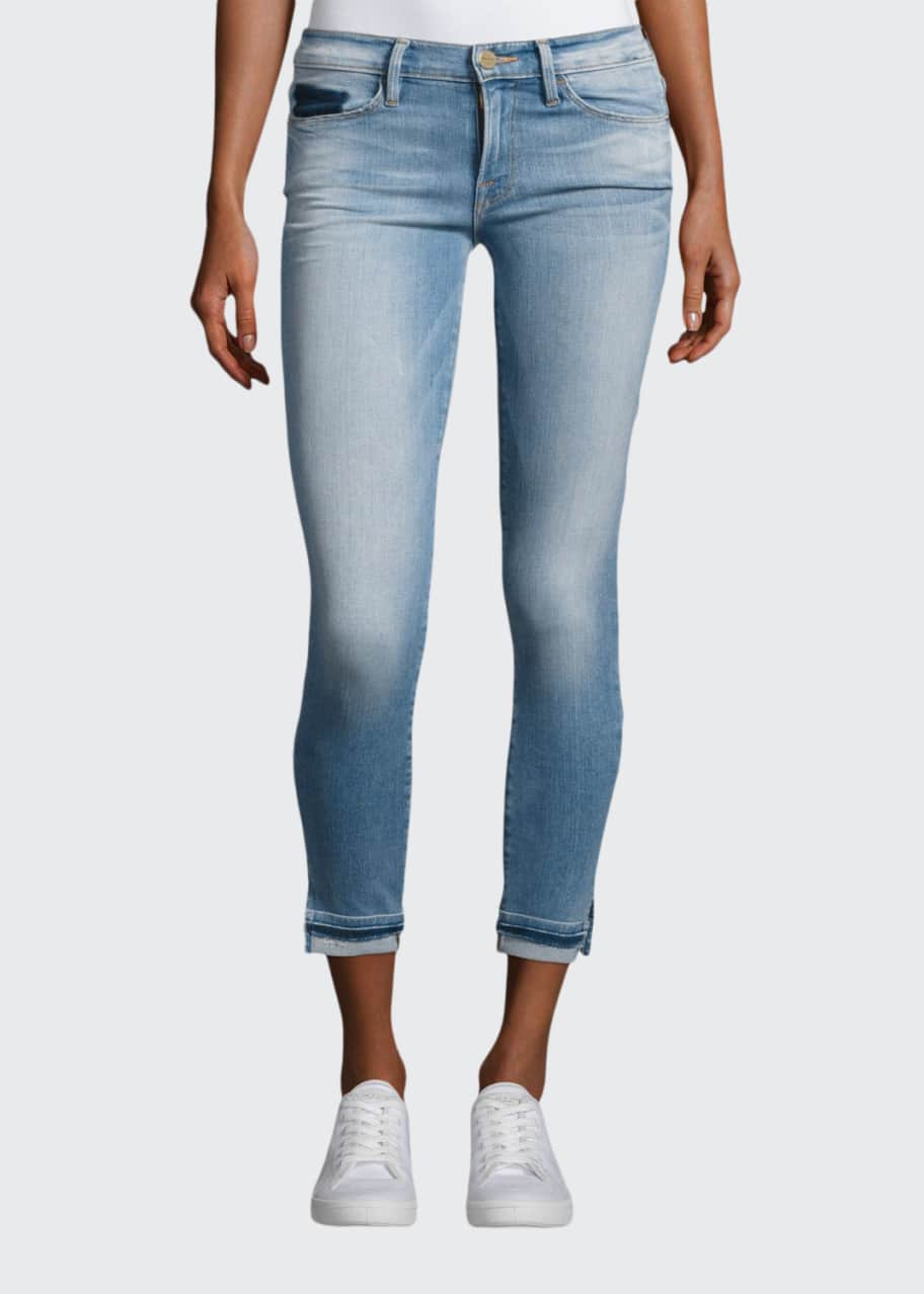 FRAME Le Skinny de Jeanne Cropped Jeans Benton Bergdorf Goodman