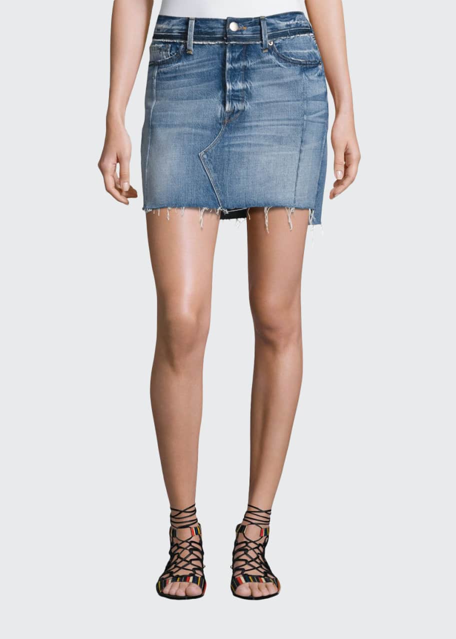 Frame le mini denim skirt clearance
