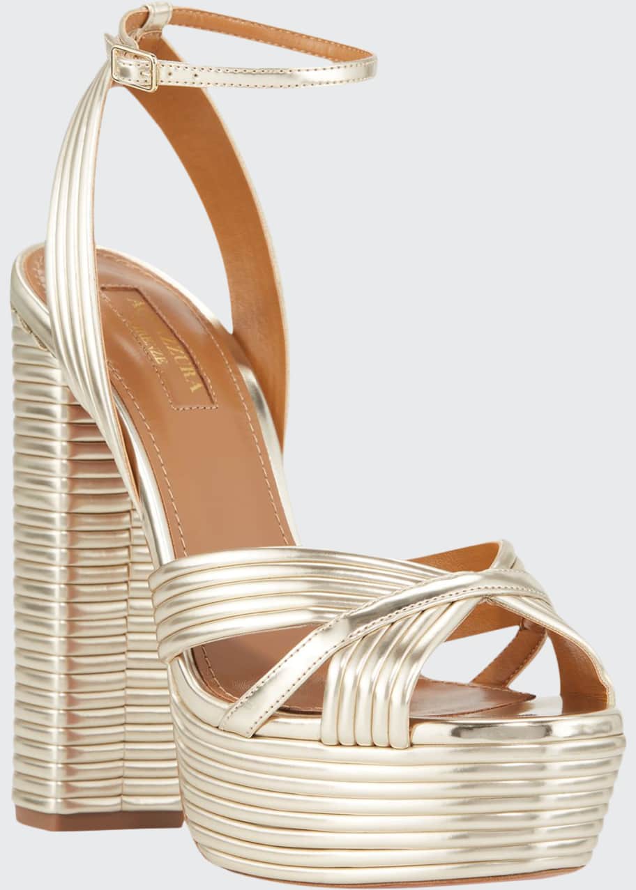 Aquazzura sundance gold shop