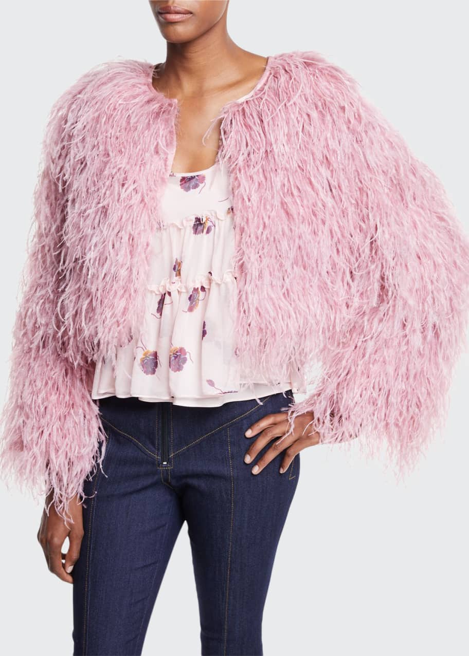 Cinq a outlet sept feather jacket