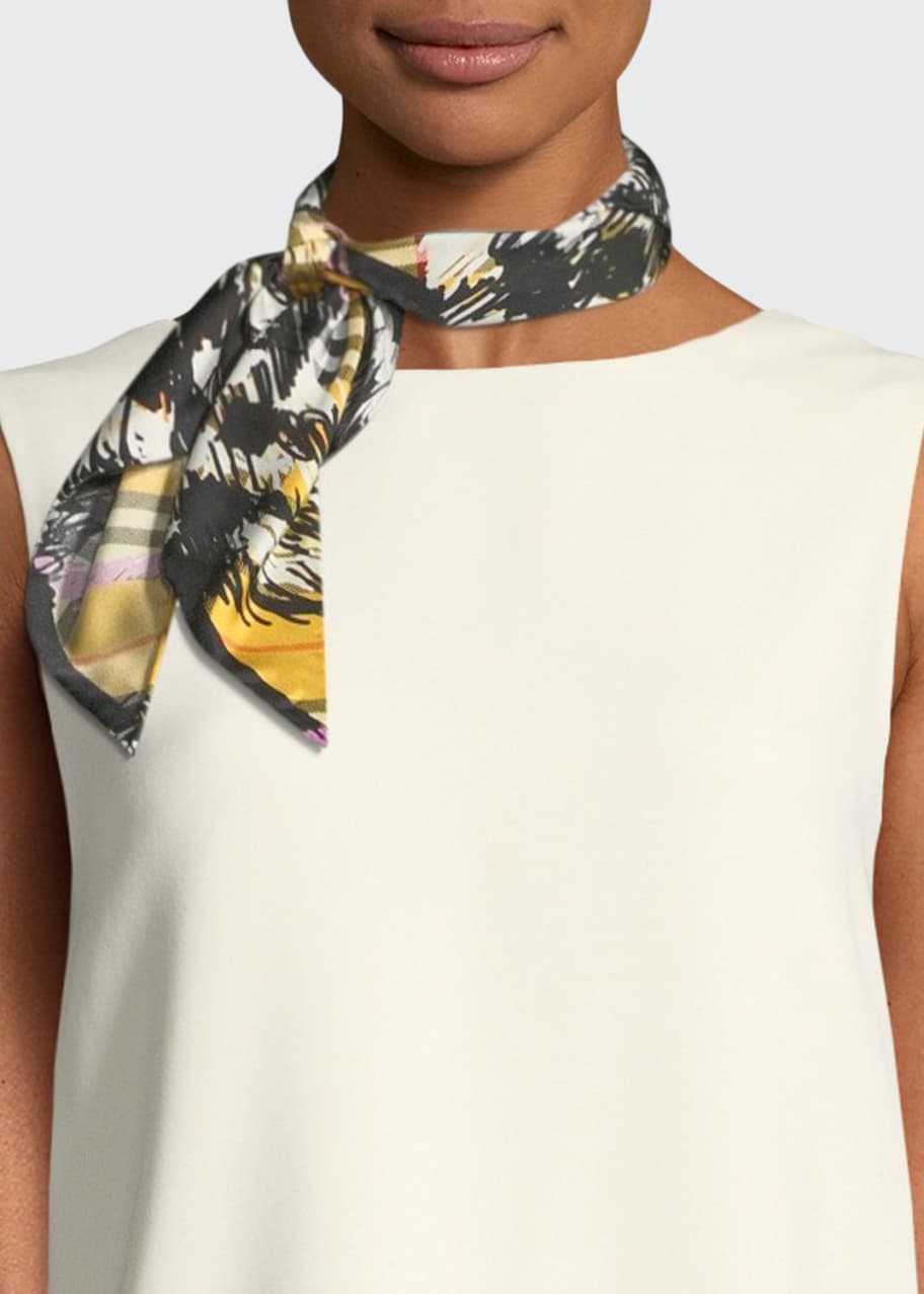 Burberry scribble scarf top