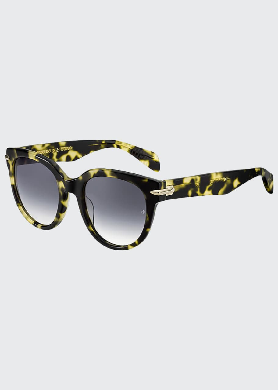 Rag & Bone Round Gradient Acetate Sunglasses - Bergdorf Goodman