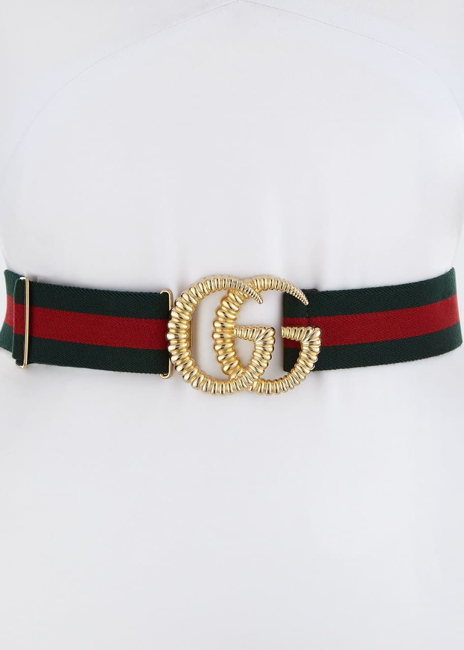Gucci Kids' Elastic Web Belt