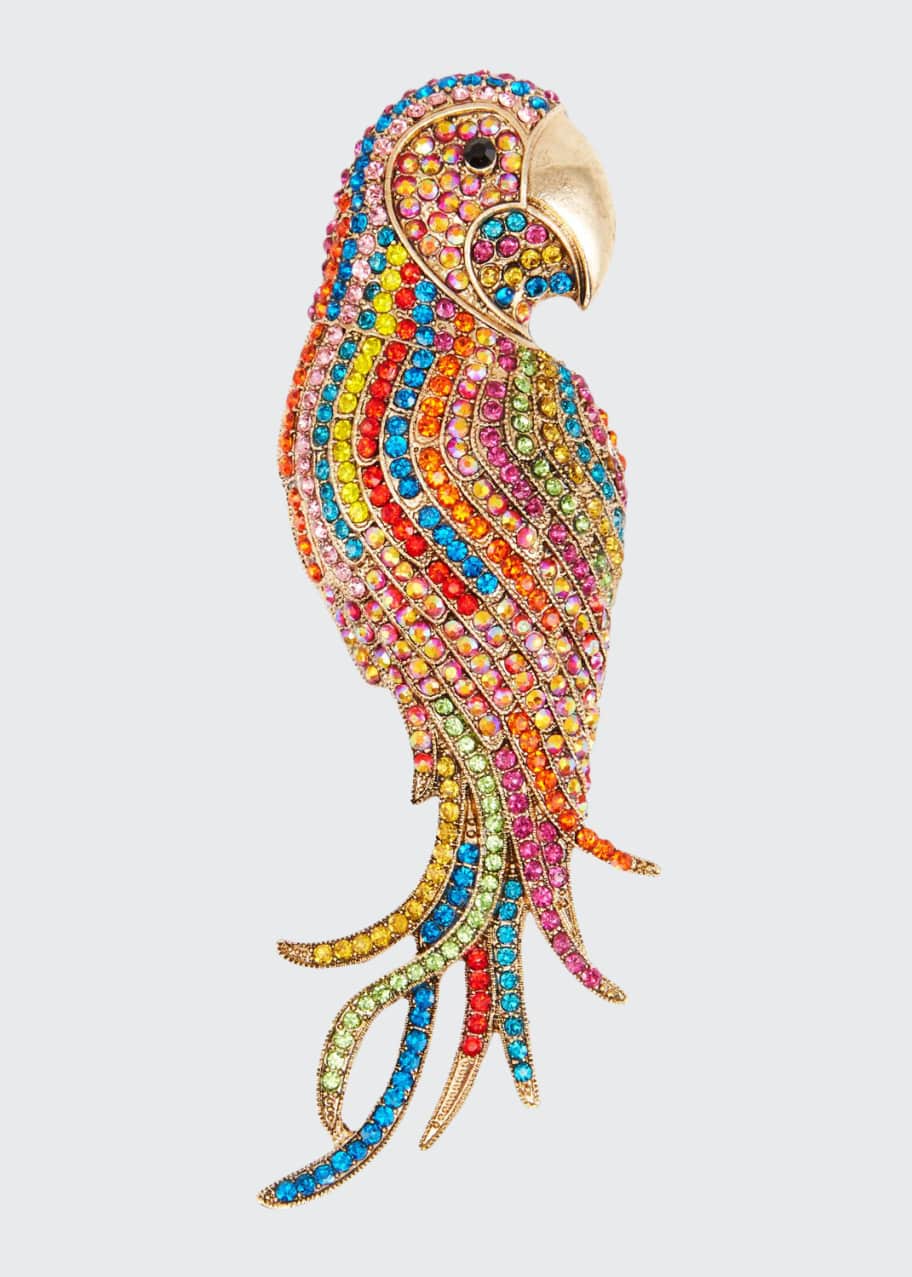 Image 1 of 1: Multicolored Embellished Parrot Hair Pin