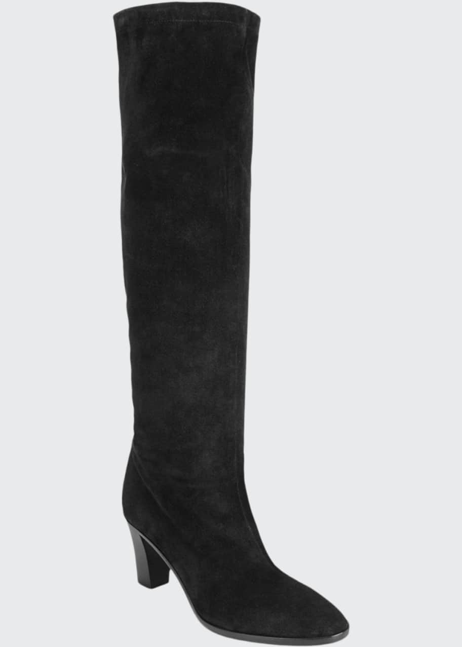 Image 1 of 1: Casper Suede Knee Boots